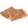 Front wood chopping block made of oak | 50x30x4 cm with recessed grips