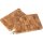 Face wood chopping block made of oak | 30x20x4 cm with recessed grips
