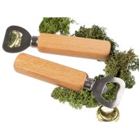 Flaschenöffner / Kapselheber mit Edelstahl Klinge - FSC® Buche geölt