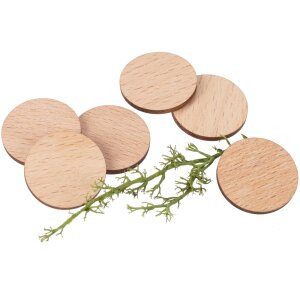 Shopping cart token made of beech wood - FSC® certified