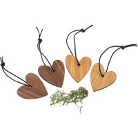 Holz Weihnachtsbaumschmuck - Herz klein Eiche geölt...