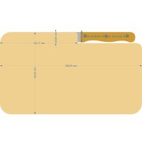Schneidebrett Holz mit Messer – FSC® Erle 26 x...