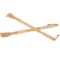 High-quality wooden back scratcher with leather strap and...