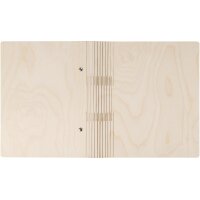 Wooden Ring Binder – Personalized with Laser Engraving & Wooden Hinge