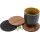 Wooden coaster round with felt back - Oiled walnut - 107 x 6 mm