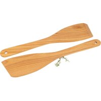 Curved spatula made of oiled FSC® cherry wood with...