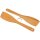 Curved spatula made of oiled FSC® cherry wood with hole - 30 x 6.5 cm