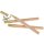 Elegant wooden ballpoint pen with cylindrical shape and brass cap - beech wood