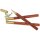 Elegant wooden ballpoint pen with cylindrical shape and brass cap - Sandalwood waxed