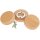 Round wooden bottle opener with magnet - made from FSC®-certified beech
