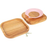Holz Kinderteller tief aus Eschen Holz geölt mit...