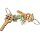 Key fob made of FSC® oiled oak in front door key shape