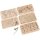 Lern Schneidebretter 5er Set für Kinder aus FSC® Erle 22,5 x 12,5 x 1,2 cm