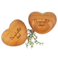 Holz Handschmeichler - Kirsche geölt - Gravur:...