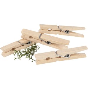 Holz-Wäscheklammer aus FSC® Buche - 75 x 10 x 14 mm