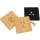 FSC®-certified oak coaster with felt back and owl cut-out