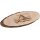 Baumscheibe oval aus FSC® Erle mit Gravur 27–32 cm – Fotogravur