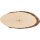 Baumscheibe oval aus FSC® Erle mit Gravur 27–32 cm – Fotogravur