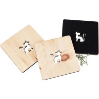 Stone pine coaster with felt back | Naturally scented |...