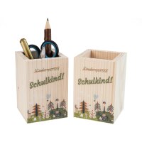 Stiftebox aus Fichtenholz mit 5C Digitaldruck – personalisierbar | 11 x 7,5 cm