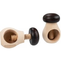 Nussschraube / Nussknacker aus Buche - Steinpilz Design...