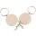 Round wooden key ring made from FSC®-certified maple 4.2 cm