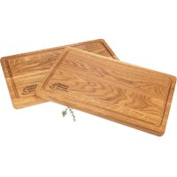 Personalized cutting board with juice groove made of...