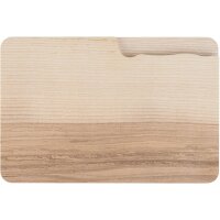 Customized cutting board made of FSC® oiled ash - incl. knife and laser engraving up to 20 cm²