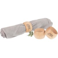 Individualized wooden napkin ring made of...
