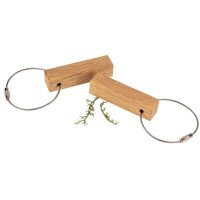 Holz Schlüsselanhänger Stäbchen Form aus...