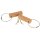 Wooden key ring stick shape made of oiled oak 15 x 15 x 60 mm