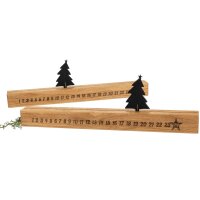 Holz Adventskalender aus geölter Eiche -...