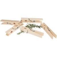 Holz-Wäscheklammer aus Holz - 50er Pack - 75 x 10 x...