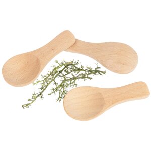 Wooden teaspoon made of FSC® beech - Ideal size for tea or coffee - 8 cm