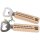 Bottle opener made of FSC® beech with pressure: The head hurts