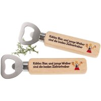 Bottle opener made of FSC® beech with print: Cool...