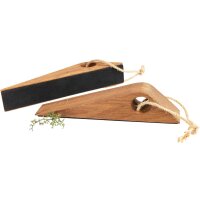 Wooden doorstop with cord made of oiled oak - non-slip...