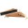 Wooden doorstop with cord made of oiled oak - non-slip door wedge with neoprene