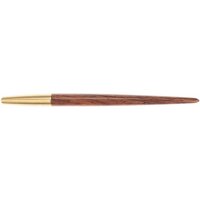 Personalized wooden ballpoint pen with laser engraving - conical shape made of rosewood waxed