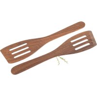 Pfannenwender gebogen aus geöltem Nussbaum Holz - 30...