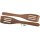 Curved spatula made of oiled walnut wood - 30 cm - with slots