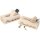 Bottle opener in maple wood plane shape with "Flaschenhobel" print
