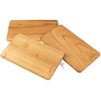 Oiled cherry wood cutting board - 26 x 15 x 1.2 cm