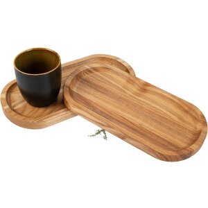 Holz Tablett aus Esche geölt - Servierbrett - Dekotablett - 30 x 15 x 2 cm