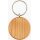 Schlüsselanhänger aus FSC® zertifiziertem Holz ⌀ 4,2 cm - mit Lasergravur individualisiert
