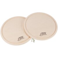 Individuelle Runde Schneidebretter aus FSC® Ahorn Holz mit Lasergravur