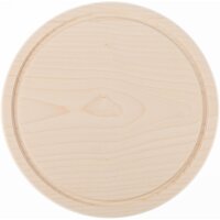 Rundes Schneidebrett aus FSC® Ahorn mit Gravur – 24–30 cm Durchmesser