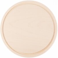 Rundes Schneidebrett aus FSC® Ahorn mit Gravur – 24–30 cm Durchmesser