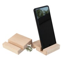 Smartphone- und Tablet-Halter aus Buche mit Nut 10 /13 mm...