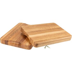 Oak chopping block | 35 x 25 x 4 cm with grip recesses